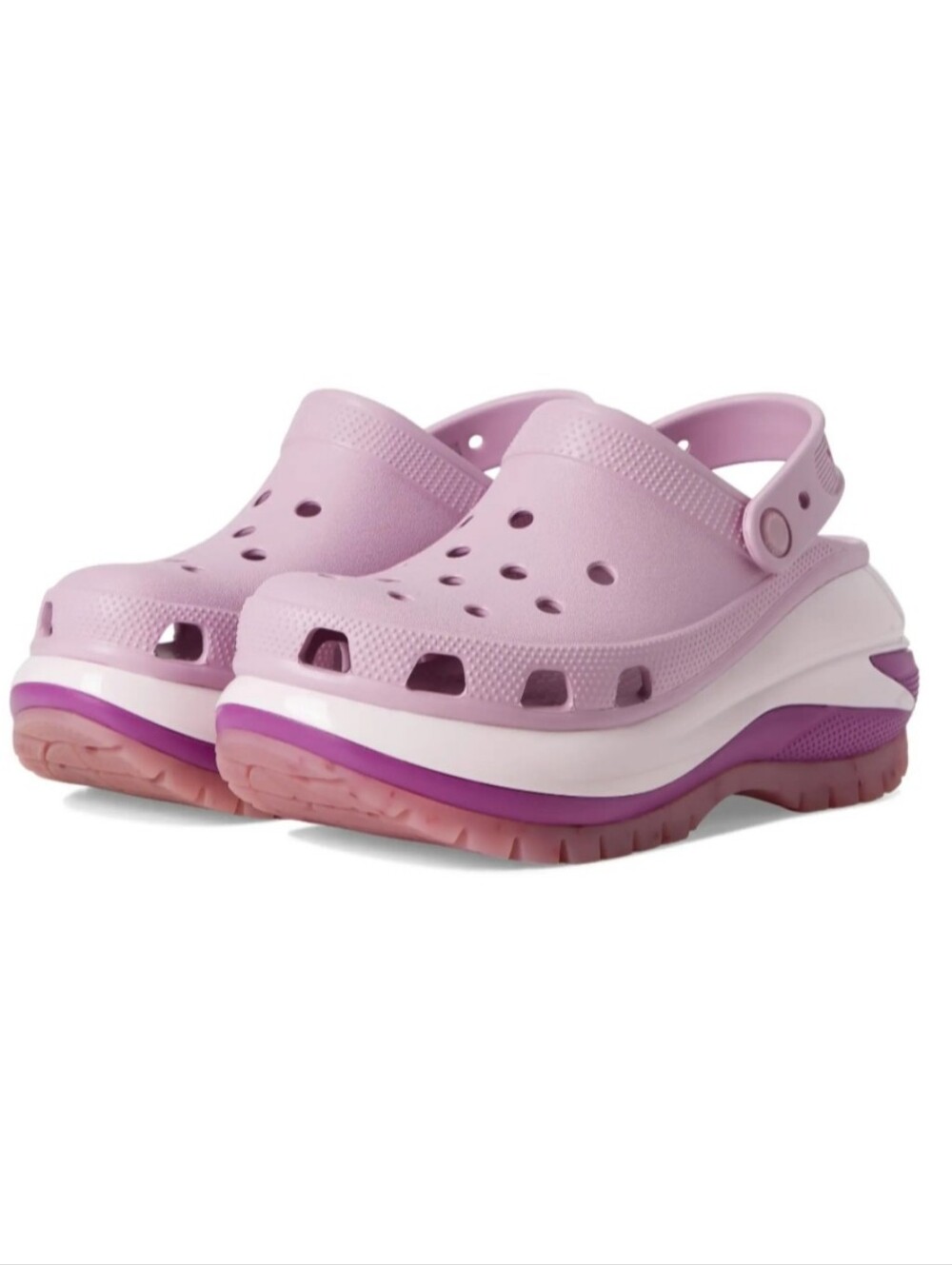NEW Crocs Mega Crush Platform Chunky Clogs In Purple Hydrangea Size